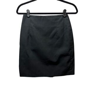 Vintage Nordstrom Classic Black Pencil Skirt Professional Office Wear Size 6 90s